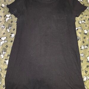 GAP Black T-Shirt Dress